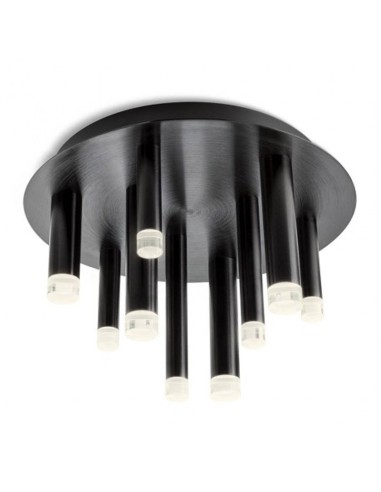 RedoGroup Madison Ceiling Light With Tubular Elements In Painted Brushed Aluminium