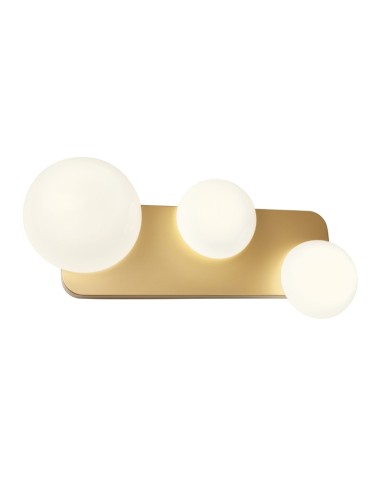 RedoGroup Lumien Applique Oro Opaco Con Diffusore In Vetro Opalino