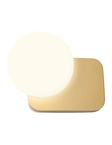 RedoGroup Lumien Applique Oro Opaco Con Diffusore In Vetro Opalino