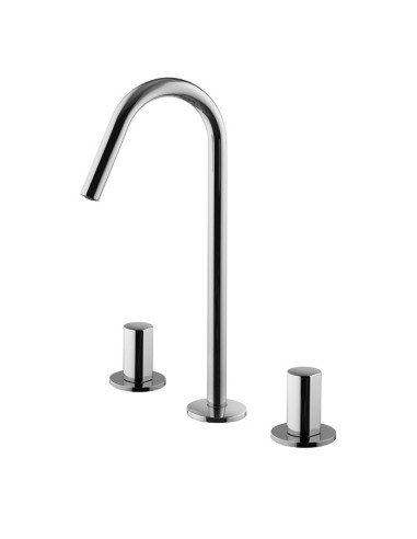 Fima Carlo Frattini So 3 Holes Washbasin Mixer With Swivel Spout