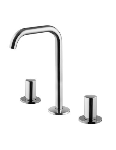 Fima Carlo Frattini So 3 Holes Washbasin Mixer With Swivel Spout