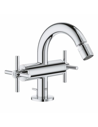 Grohe Atrio Chromed Single Hole Bidet Mixer With Cross Handles