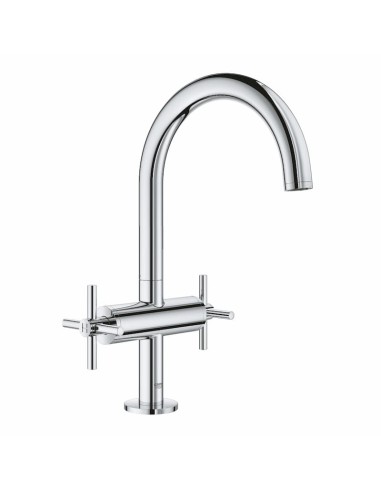 Grohe Atrio Chromed Single Lever Washbasin Mixer With Cross Handles