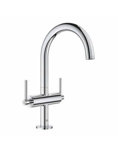 Grohe Atrio Single Hole Chromed Basin Mixer With Lever Handles