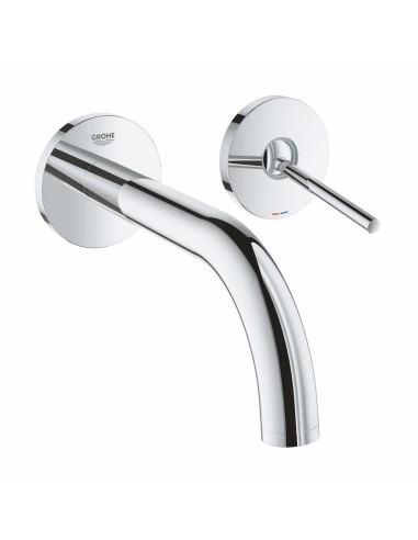 Grohe Atrio Wall Mounted Chromed Washbasin Mixer With Joystick Control