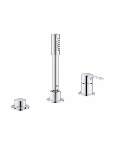 Grohe Lineare Miscelatore Monocomando Bordo Vasca 3 Fori Cromo