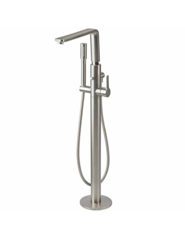 Grohe Linear Floor Mounted Super Steel Single Lever Bath Mixer