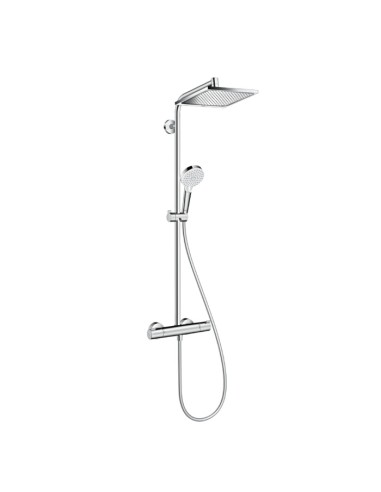 Hansgrohe Crometta E Showerpipe 240 1jet EcoSmart With Thermostatic Mixer