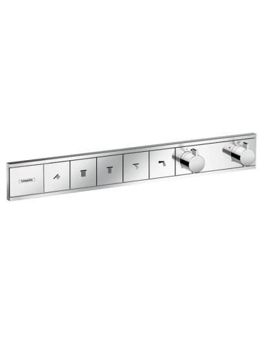 Hansgrohe RainSelect Chromed 5 Outlets Built In Thermostatic Mixer