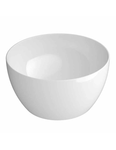 Gsi Ceramica Pura Countertop Round Washbasin With Ceramic Drain