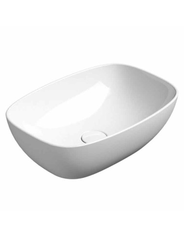 Gsi Ceramica Nubes Lavabo Da Appoggio Con Piletta E Coperchio In Ceramica