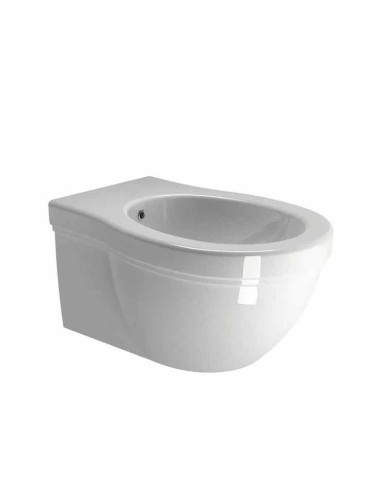 Gsi Ceramica Classic Single Hole Suspended Bidet With Overflow Hole