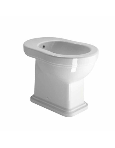 Gsi Ceramica Classic Floor Mounted Single Hole Bidet With Overflow Hole