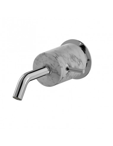 Ib Rubinetterie Marmo L Wall Mounted Washbasin Mixer With Marble Details