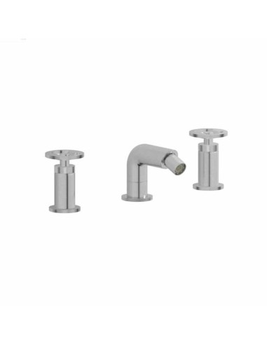 Ib Rubinetterie Bold Miscelatore Bidet 3 Fori Completo Di Scarico