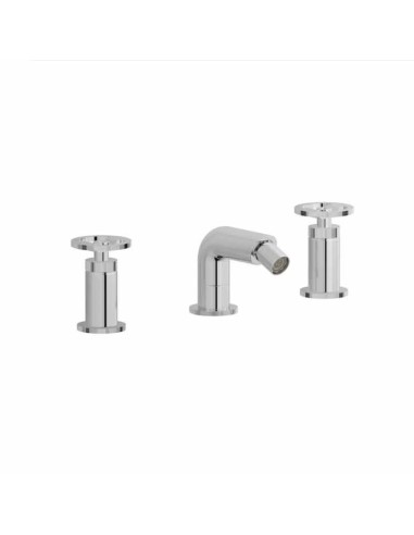 Ib Rubinetterie Bold Miscelatore Bidet 3 Fori Completo Di Scarico