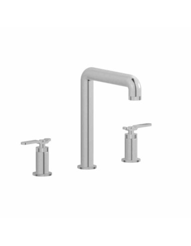 Ib Rubinetterie Bold 3 Holes Tall Washbasin Mixer Complete With Drain