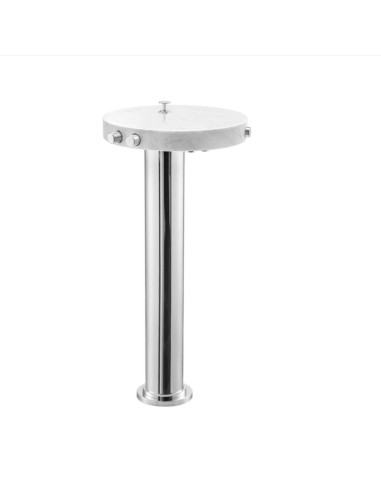 Ib Rubinetterie Marmo L Floor Mounted Bathtub Filler With Integrated Handshower And Marble Details