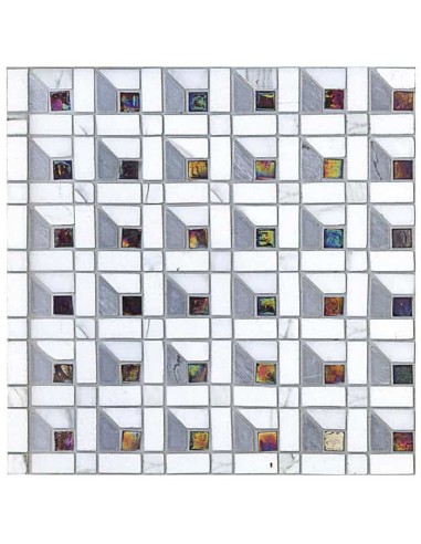 Lithos Mosaico Italia Contemporary Box Cube15 Marble Mosaic