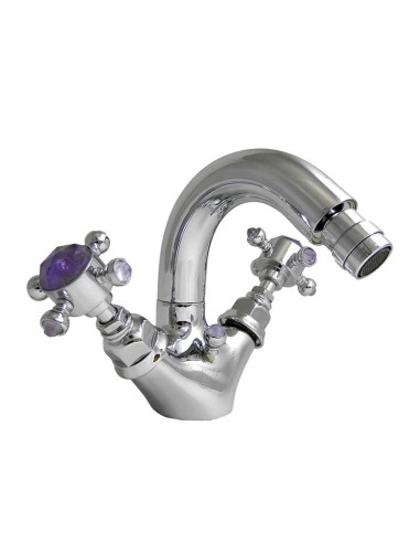 Nicolazzi Le Pietre Chromed Single Hole Bidet Mixer With Natural Stone Set