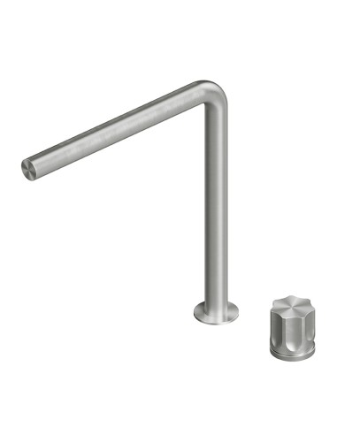 Quadro Design Modo Satin Stainless Steel 2 Holes Basin Mixer