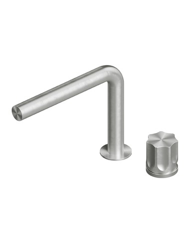 Quadro Design Modo Satin Stainless Steel 2 Holes Basin Mixer