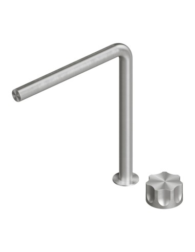 Quadro Design Modo Satin Stainless Steel 2 Holes Basin Mixer