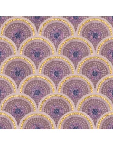 Bisazza Decorations Timeless Loop Purple Glass Mosaic 10x10 Mm