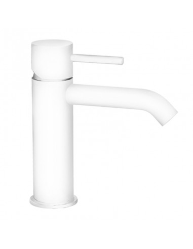 Fir Italia Cleo 84 Matt White Sinlge Lever Washbasin Mixer