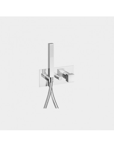 Gaboli Vicky Chromed Wall Mounted Shower Mixer With Shower Hand