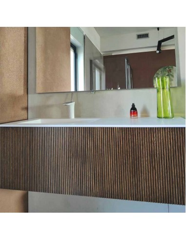 Bmt Dfly Staved Italian Walnut Bathroom Cabinet