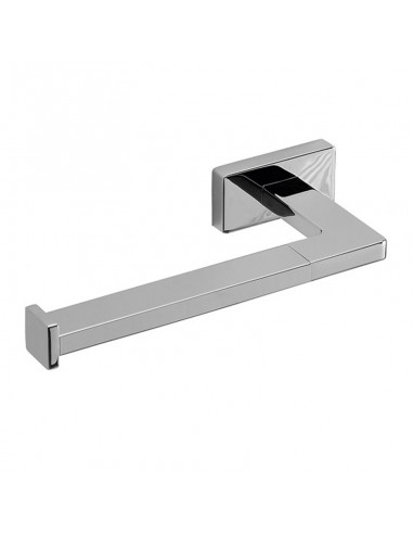 Inda Lea Wall Mounted Chromed Paper Holder Left Side