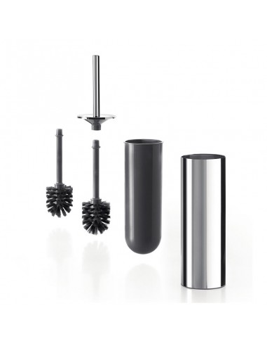 Inda My Love Floorstanding Chrome Toilet Brush Holder