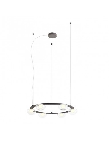 RedoGroup Sinclair Lampadario Con Doppi Diffusori In Vetro Pyrex