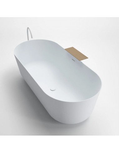 Falper Quattro.Zero Free Standing Bathtub With Wall Shelf