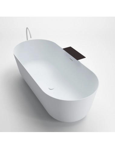 Falper Quattro.Zero Free Standing Bathtub With Wall Shelf