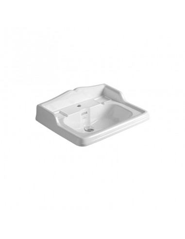 Simas Arcade Single Hole Washbasin Suspended And Mounted On Pedestal