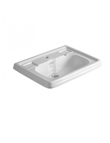 Simas Arcade Countertop Suspended Washbasin With Upstand