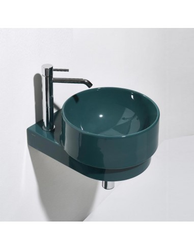 Simas Po Mo Wall Hung Round Washbasin