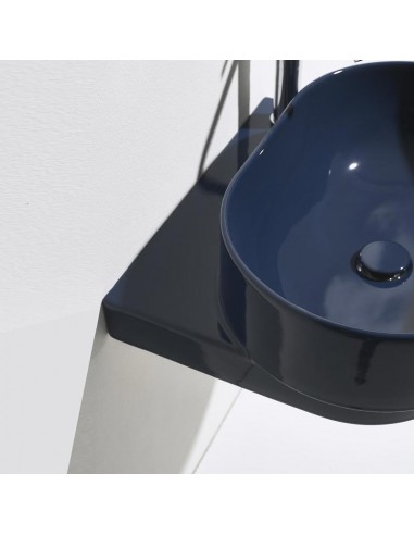 Simas Po Mo Wall Hung Oval Washbasin