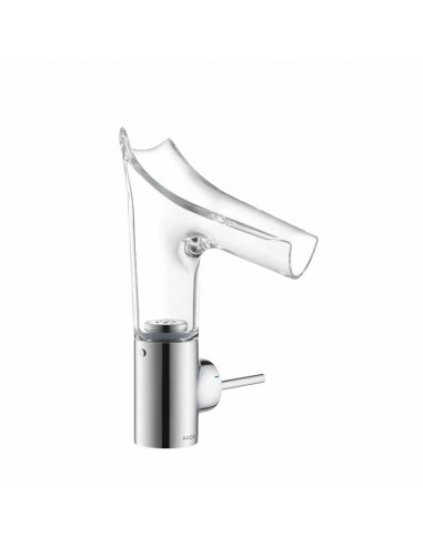 Axor Starck V Single Lever Washbasin Mixer With Glass Water Spout