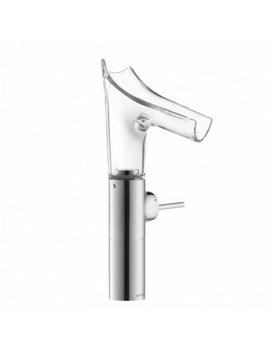 Axor Starck V Single Lever Washbasin Mixer With Glass Water Spout