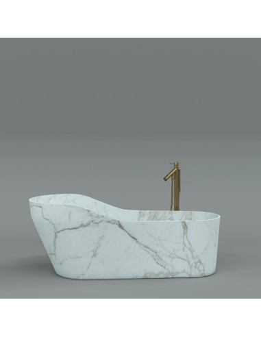 Kreoo Kalypso Floorstanding Marble Bathtub