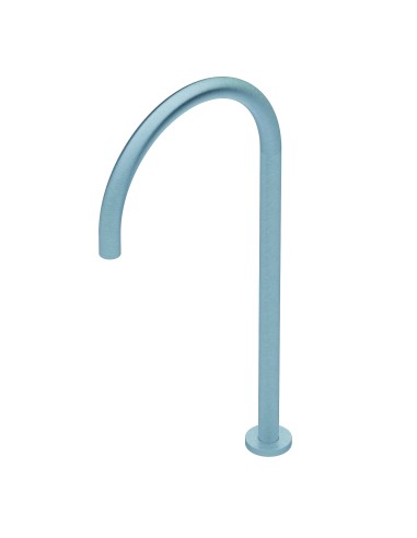 Ritmonio Dot316 Round Brushed Stainless Steel Washbasin Spout H 50 Cm