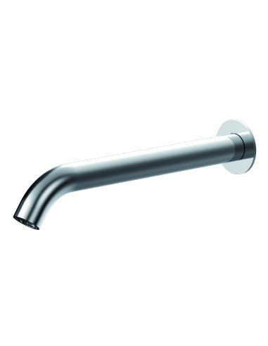 Ritmonio Diametro35 Inox Wall Mounted Bathtub Spout In Brushed Steel